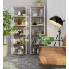 REGAŁ METALOWY LOFT 600 BIAŁY/DĄB SONOMA