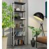 REGAŁ METALOWY LOFT 600 BIAŁY/SZARY