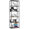 REGAŁ METALOWY LOFT 600 CZARNY/CZARNY