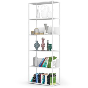 REGAŁ METALOWY LOFT 700 BIAŁY/BIAŁY