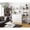 REGAŁ METALOWY LOFT 700 BIAŁY/BIAŁY