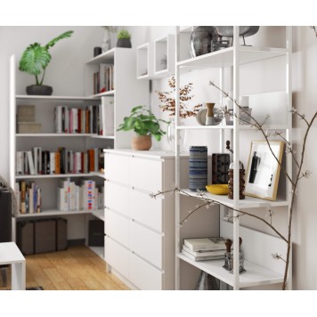 REGAŁ METALOWY LOFT 700 BIAŁY/BIAŁY