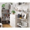REGAŁ METALOWY LOFT 700 BIAŁY/BIAŁY