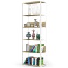 REGAŁ METALOWY LOFT 700 BIAŁY/DĄB ARTISAN