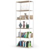 REGAŁ METALOWY LOFT 700 BIAŁY/DĄB SONOMA
