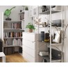 REGAŁ METALOWY LOFT 700 BIAŁY/SZARY