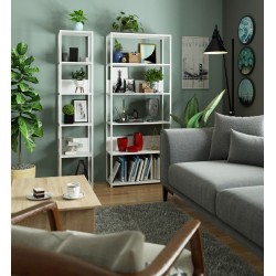 REGAŁ METALOWY LOFT 800 BIAŁY/BIAŁY
