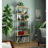 REGAŁ METALOWY LOFT 800 BIAŁY/DĄB ARTISAN