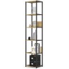 REGAŁ INDUSTRIALNY 400 CZARNY/DĄB ARTISAN