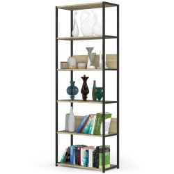 REGAŁ INDUSTRIALNY 700 CZARNY/DĄB ARTISAN