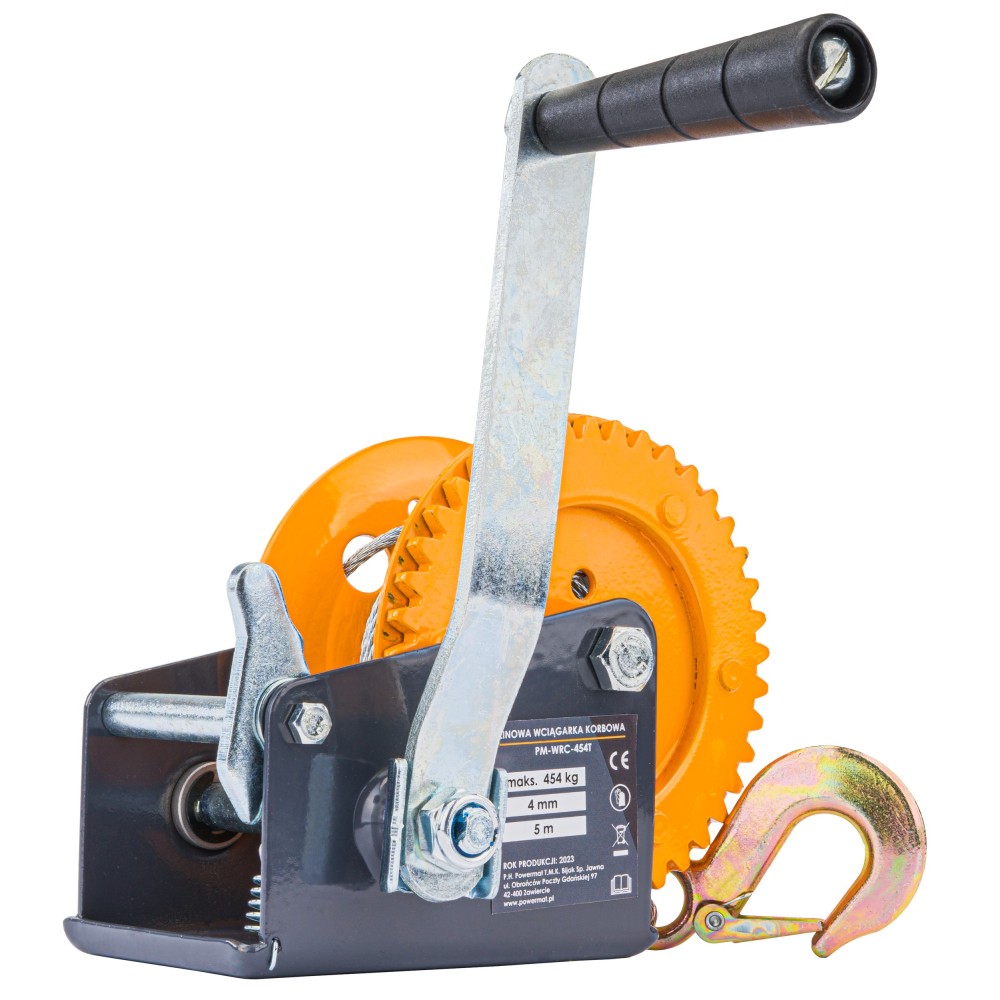 Wciągarka wyciągarka linowa ręczna 454kg 5m PM-WRC-454T