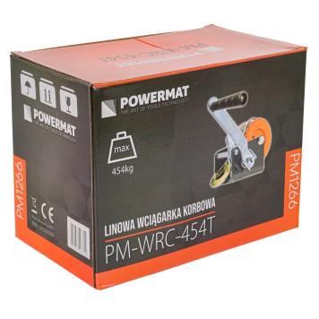 Wciągarka wyciągarka linowa ręczna 454kg 5m PM-WRC-454T