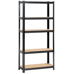 2x REGAŁ METALOWY 70x30x154 CZARNY