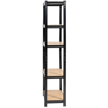 2x REGAŁ METALOWY 70x30x154 CZARNY