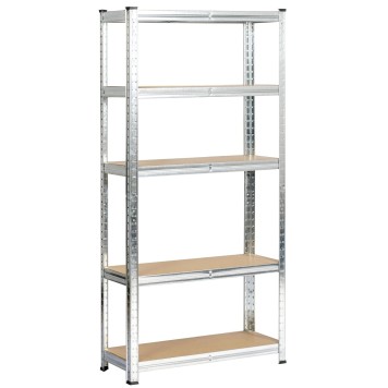 2x REGAŁ METALOWY 70x30x154 SREBRNY