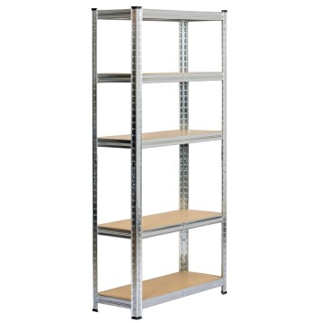 2x REGAŁ METALOWY 70x30x154 SREBRNY