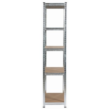 REGAŁ METALOWY 90x40x180 SREBRNY