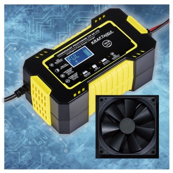 Automatyczny prostownik akumulatorowy LCD 12V / 6A KD1290
