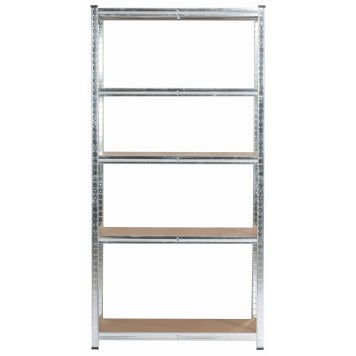 2x REGAŁ METALOWY 90x40x180 SREBRNY