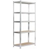 2x REGAŁ METALOWY 90x40x180 SREBRNY