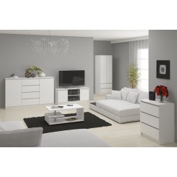 SZAFA STAR S 60 cm 2 DRZWI 2 SZUFLADY PK BIAŁA