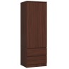 SZAFA STAR S 60 cm 2 DRZWI 2 SZUFLADY WENGE