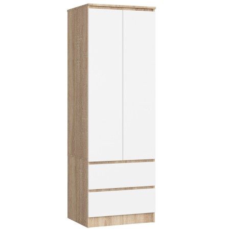 SZAFA STAR S 60 cm 2 DRZWI 2 SZUFLADY PK SONOMA / BIAŁA