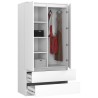 SZAFA S90 2D 2SZ CLP PK BIAŁY