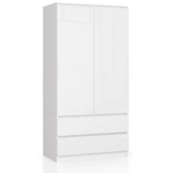 SZAFA S90 2D 2SZ CLP PK BIAŁY POŁYSK