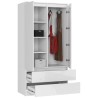 SZAFA S90 2D 2SZ CLP PK BIAŁY POŁYSK