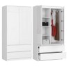 SZAFA S90 2D 2SZ CLP PK BIAŁY POŁYSK