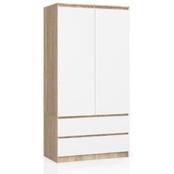 SZAFA S90 2D 2SZ CLP PK SONOMA / BIAŁY