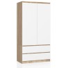 SZAFA S90 2D 2SZ CLP PK SONOMA / BIAŁY