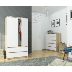 SZAFA S90 2D 2SZ CLP PK SONOMA / BIAŁY