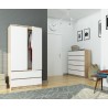 SZAFA S90 2D 2SZ CLP PK SONOMA / BIAŁY