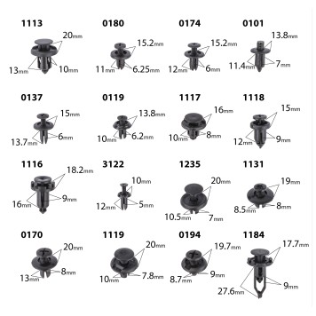 Klipsy samochodowe 635el. RTKST0100