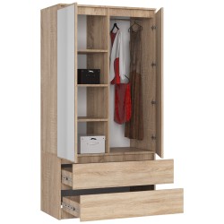 SZAFA S90 2D 2SZ 2 LUSTRO CLP PK SONOMA