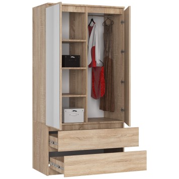 SZAFA S90 2D 2SZ 2 LUSTRO CLP PK SONOMA