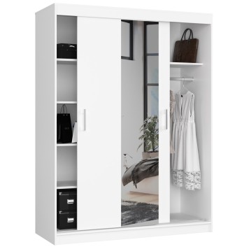 SZAFA PRZESUWNA 150cm CLP BIAŁA