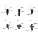 Klipsy samochodowe 245el. RTKST0098