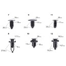 Klipsy samochodowe 245el. RTKST0098