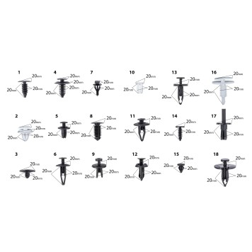 Klipsy samochodowe 420el. RTKST0099