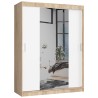 SZAFA PRZESUWNA 150cm CLP SONOMA / BIAŁA