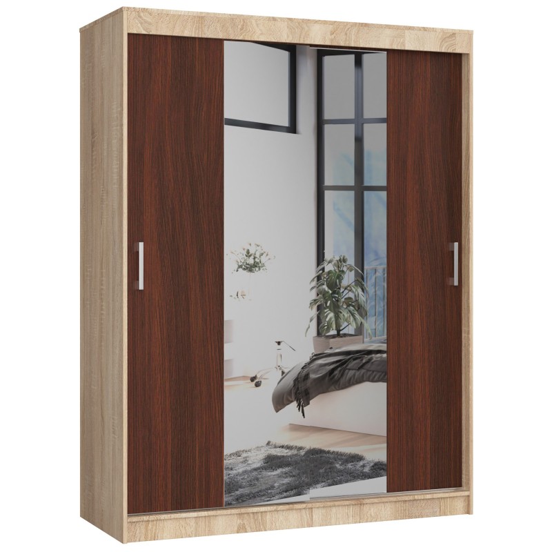 SZAFA PRZESUWNA 150cm CLP SONOMA / WENGE SZAFA PRZESUWNA 150cm CLP SONOMA / WENGE