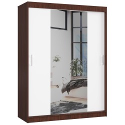 SZAFA PRZESUWNA 150cm CLP WENGE / BIAŁA