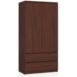 SZAFA S 90 cm 2 DRZWI 2 SZUFLADY PK WENGE