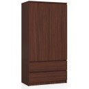SZAFA S 90 cm 2 DRZWI 2 SZUFLADY PK WENGE