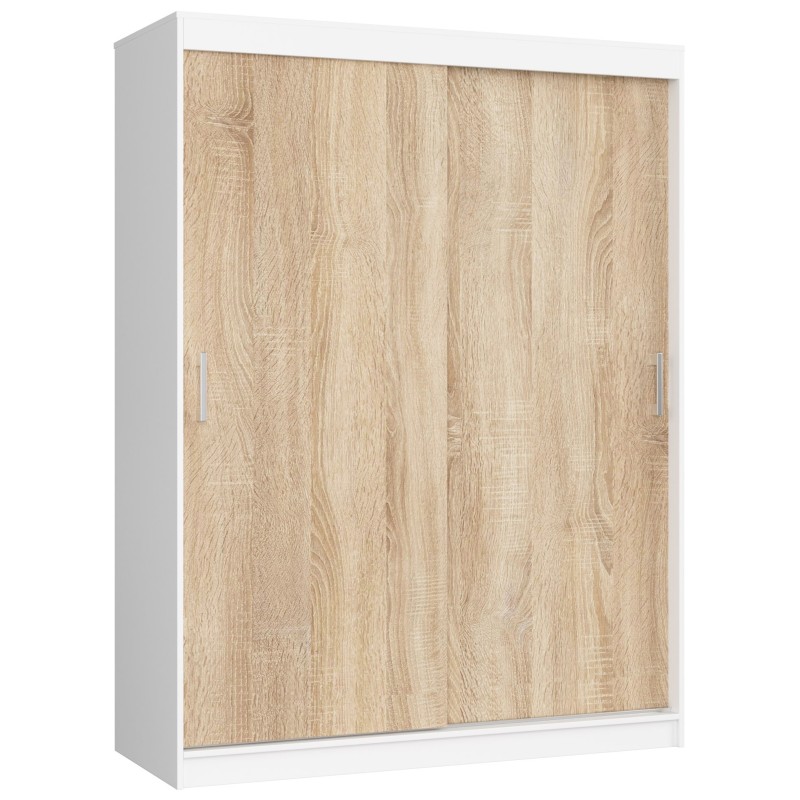 SZAFA PRZESUWNA 150 cm CLP MONO BIAŁA/SONOMA SZAFA PRZESUWNA 150 cm CLP MONO BIAŁA/SONOMA