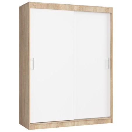 SZAFA PRZESUWNA 150 cm CLP MONO SONOMA/BIAŁA