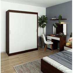 SZAFA PRZESUWNA 150 cm CLP MONO WENGE/BIAŁA